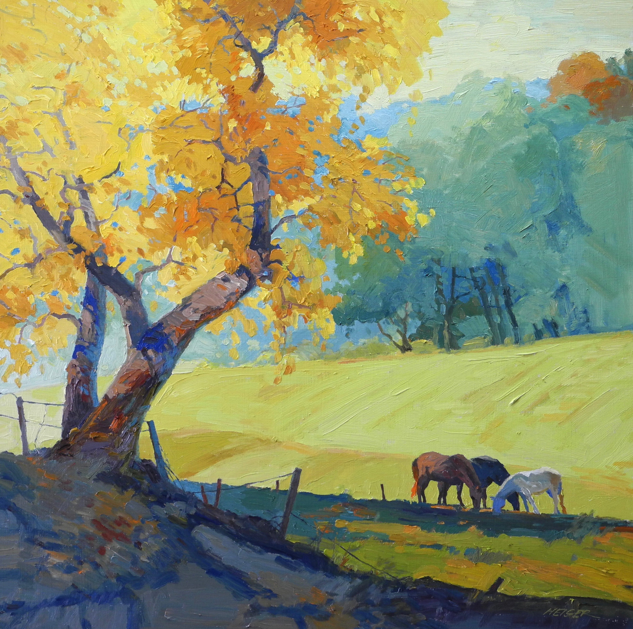 Fall Just Happens, 24 x 24 - Sold